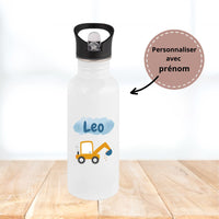 Gourde Personnalisable en Inox - 500 ml - Grue orange- letzhug