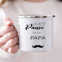 Une Tasse Inox Personnalisée: La Petite Pause de Papa par LETZHUG