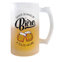 Chope de bière SANTE BONHEUR BIÈRE