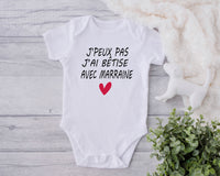 Body bébé j'peux pas j'ai bêtise avec marraine