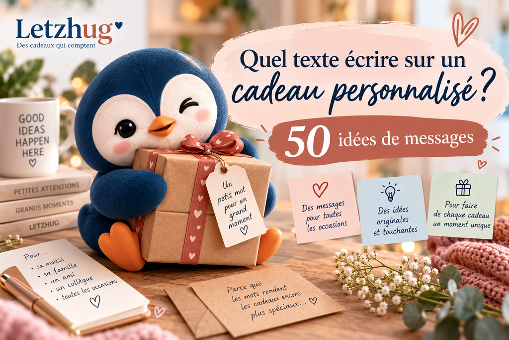 Quel texte écrire sur un cadeau personnalisé ? 50 idées de messages