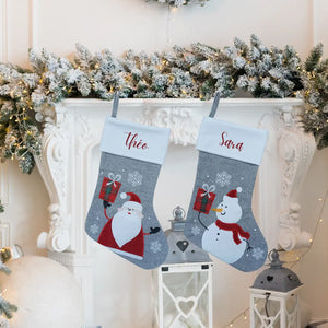 Chaussettes de Noël personnalisées avec prénom