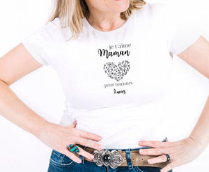 T-Shirt Personnalisé Maman d'Amour