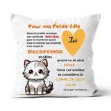 Coussin personnalisé enfant – Prénom & animal au choix Dreamship