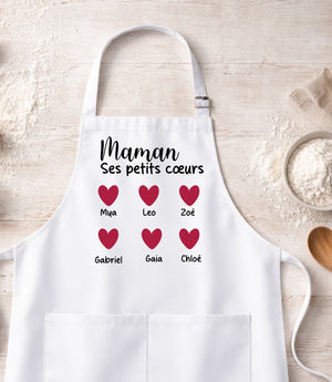 Tablier Maman et ses Petits Cœurs