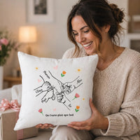 coussin Tenir La Main de MamanMamie