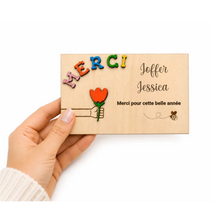 Carte Bois Merci Joffer