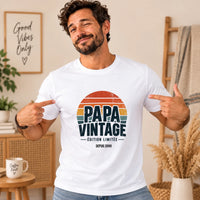 T-shirt PAPA personnalisé -Vintage