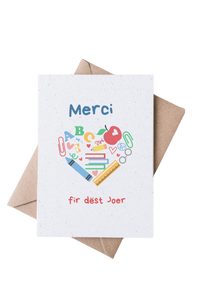 Carte à planter coeur
