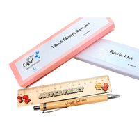Coffret Joffer Stylo en Bambou et Règle en Bois LETZHUG
