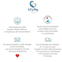 Gourde/ Bouteille isotherme floral pour enfant personnalisable avec votre message, prénom