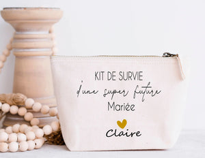 Trousse Kit de Survie Future Mariée - Cadeau EVJF Personnalisé