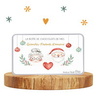 Boîte en Métal Personnalisée pour les chocolats de Noël : Un Cadeau Magique et Gourmand - Idéal pour Cadeaux Personnalisés - letzhug