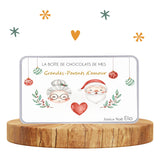 Boîte en Métal Personnalisée pour les chocolats de Noël : Un Cadeau Magique et Gourmand - Idéal pour Cadeaux Personnalisés - letzhug