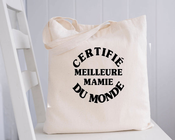 Tote Bag meilleure  mamie Personnalisé , Sac toile Cabas, Sac fourre-tout, tote bag cadeau femme, , cadeau femme, tote bag fête mamie