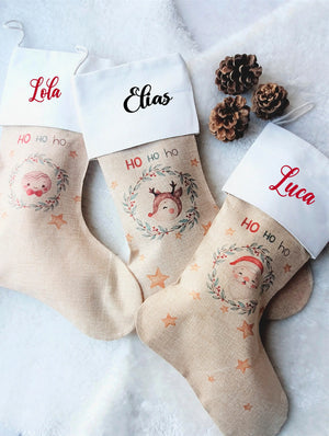 Chaussette de Noël Personnalisée avec Prénom