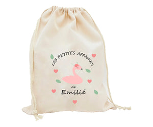 Grande Pochette Cygne personnalisée