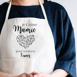 tablier mamie , personnalisé , cadeau fête des grandes mères 