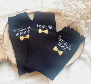 Chaussettes de mariage personnalisées homme