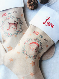 Bottes en Jute Personnalisées pour Saint-Nicolas et Noël 🎅
