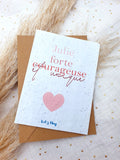 Carte à planter " jolie forte courageuse et unique "