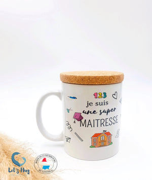 Mug "Je Suis une Super Maîtresse" — Cadeau Humour Joffer
