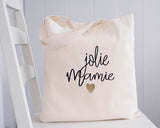 Tote Bag jolie mamie Personnalisé en coton