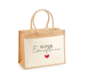 Sac Cabas "Super Éducatrice" Personnalisé