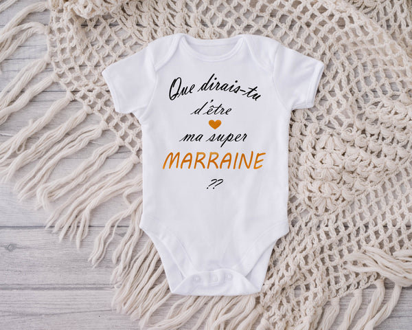 Body bébé demande future marraine 