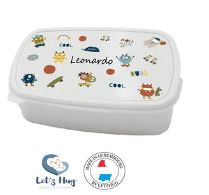 Boîte à goûter rentrée scolaire personnalisée MONSTER