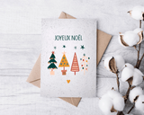 Carte à planter Sapins Boho " Joyeux Noël "