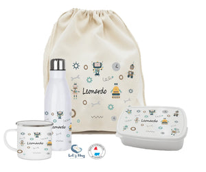 Kit rentrée scolaire personnalisé ROBOT