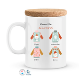 Mug/ tasse céramique pulls Noël personnalisé famille